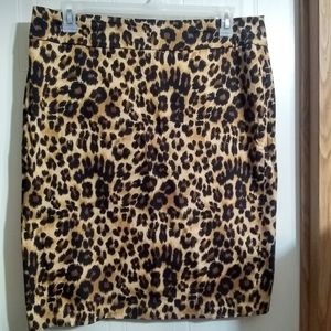 Animal print skirt